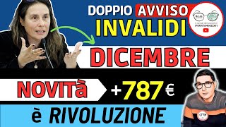 🔴 INVALIDI PARZIALI e TOTALI NOVITÀ DICEMBRE ➡ PENSIONE AUMENTI IMPORTI DECRETI BONUS TREDICESIMA [upl. by Pachton]