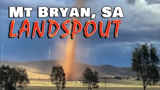 Landspout tornado captured in Mt Bryan SA  29 November 2024 [upl. by Enomar]