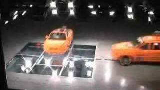 Volvo C70 vs Volvo XC90  crash test [upl. by Dael854]