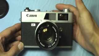 キャノン キャノネットQL17の使い方 CANON CANONET QL17 How to use 1960s Rangefinder camera [upl. by Quintilla]