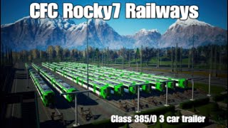 TSW4 CFCROCKY7 railways class 3850 3 car trailer [upl. by Abott]