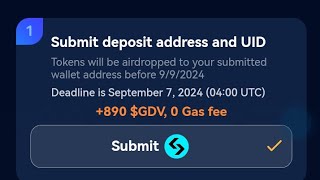 Golden Verse Airdrop How to submit deposit address and Bitget UID [upl. by Raynold]