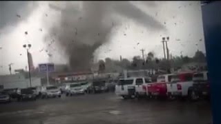 Tornado Rips Through Parking Lot in Kentucky [upl. by Adnat891]