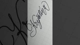 ☆Krystina☆ calligraphy handwriting lettering writing signature art shortvideo [upl. by Evoy921]