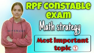 RPF constable exammath strategy ✍️exam preparationimportant topicstudy routine 📚💯 [upl. by Richer]