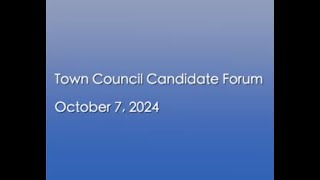 Corte Madera Town Council Candidate Forum October 7 2024 [upl. by Care427]