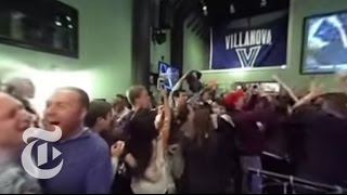 Villanova Beats UNC at Buzzer — Fan Reaction  360 VR Video  The New York Times [upl. by Loesceke]