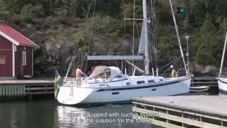 SidePower retractable and variable speed thrusters in the new Hallberg Rassy 412mp4 [upl. by Ginnifer]