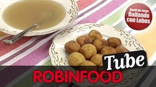 ROBINFOOD  Caldo de carne  Croquetas de cocido [upl. by Seadon]