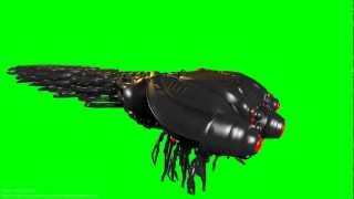 matrix sentinal style 3D model animation s01r01 green screen [upl. by Tneicniv]