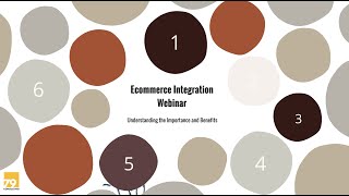 eCommerce Integration Webinar [upl. by Dnalevets]