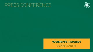 Womens Hockey Weekly Press Conference  Alaina Tanski [upl. by Anauqes]