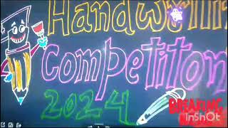 handwriting competition 2024 ll SVM HIGH SCHOOL KATRAIN [upl. by Lada595]