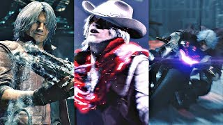 DEVIL MAY CRY 5  All Dante Weapons Cutscenes amp Transformations [upl. by Akerahs295]