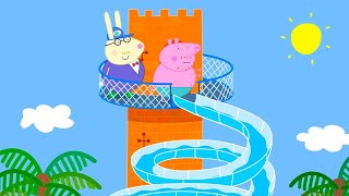 The LONGEST Slide Ever At The Water Park 💦  Peppa Pig Official Full Episodes [upl. by Pippas]