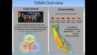 DWR SGMA Assistance Webinar  April 27 2018 [upl. by Yzdnil301]