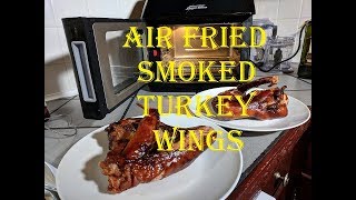 Air Fried Smoked Turkey Wings Power Air Fryer Oven Elite  iGrill 2 [upl. by Wiener502]