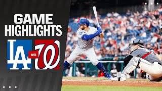 Dodgers vs Nationals Game Highlights 42324  MLB Highlights [upl. by Yablon949]