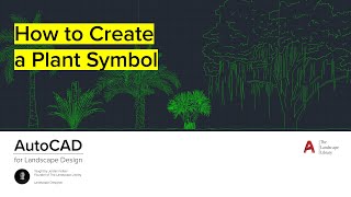 11 How to Create Plant Symbol  AutoCAD for Landscape Design [upl. by Ettie]