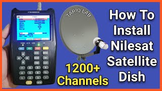 How To Install Nilesat Satellite Dish  Nilesat Dish Setting [upl. by Urson]