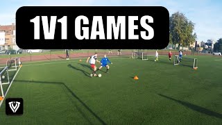 1V1 EXERCISES  U11  U12 U13  U14  U15  U16  U17  U18  FOOTBALL  SOCCER  TRAINING [upl. by Galan]