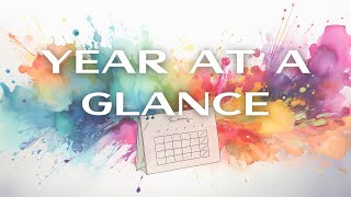 Year at a Glance  Sterling Ink Common Planner 2025 [upl. by Naleag]