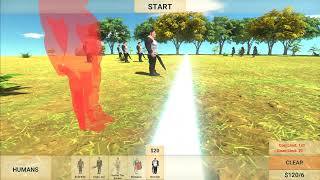 Animal Revolt Battle Simulator GORILLA VS human fighting new episode [upl. by Sharona]