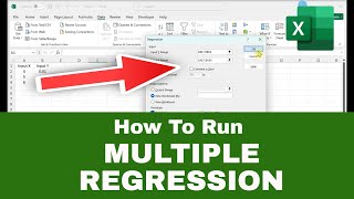 How to Run a MULTIPLE REGRESSION Analysis in Excel Quick Tutorial [upl. by Annalla]