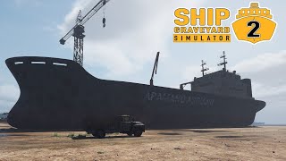 Buying The Last amp Largest Ship  Ship Graveyard Simulator 2 [upl. by Ledarf]