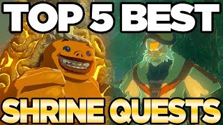 The TOP 5 BEST Shrine Quests in Zelda Breath of the Wild  Austin John Plays [upl. by Lledo]