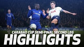 HIGHLIGHTS  Chelsea 21 Spurs 22 on agg 42 on pens  Carabao Cup semifinal second leg [upl. by Beaston]