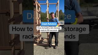 How to build a storage bin rack in 90 seconds Love Dad [upl. by Portugal]