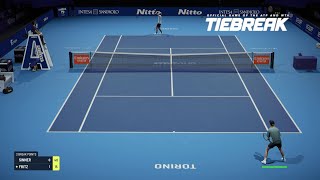 TIEBREAK  Jannik Sinner Vs Taylor Fritz I Nitto ATP Finals I Tiebreaker PS5 [upl. by Tracey]