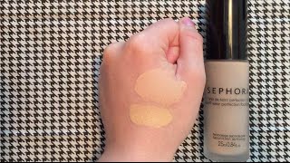 Review SEPHORA COLLECTION 10 HR Wear Perfection Foundation  Pros  Cons  Swatches [upl. by Hajar]