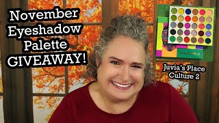 Eyeshadow Palette GIVEAWAY November 🦃 2024 and Review of the Juvia’s Place Culture 2 Palette [upl. by Nathanson]