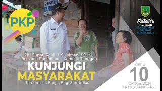 🔴Plt Bupati Rohil H Sulaiman SSMH Kembali Bagikan Sembako Kepada Masyarakat Terdampak Banjir [upl. by Arihaj]