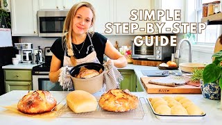 My Easy GUIDE To Making Foolproof SOURDOUGH BREADS  BAKE WITH ME [upl. by Zaremski]