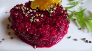 Rote Bete Salat deluxe  vegan kochen mit Jérôme Eckmeier [upl. by Henni522]