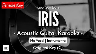 Iris Karaoke Acoustic  Goo Goo Dolls HQ Audio [upl. by Christalle]