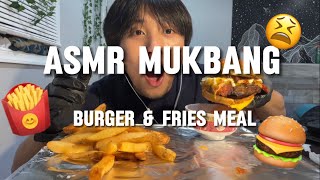 ASMR BURGERS FRIES amp DESSERT MEAL MUKBANG LOFI less talking more eating sounds [upl. by Ready]