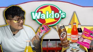 Probando productos RAROS de WALDOS  🧃🍪🍭😳 [upl. by Neu]