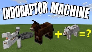 How to Make an INDORAPTOR MACHINE  Minecraft Bedrock Edition  MCPE  Windows 10 [upl. by Assirek]