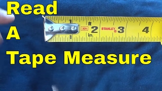 How To Read A Tape MeasureTutorial For Inches Feet And Fractions Of An Inch [upl. by Suzette]