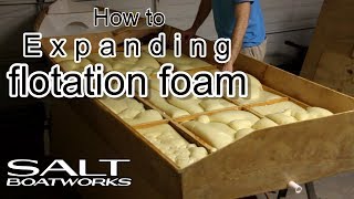 How to pour expanding flotation foam in a boat hull  How to Build a Boat Part 10 [upl. by Sundberg524]