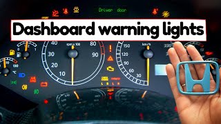 Honda Warning Lights Explained Meaning How to fix Important dashboard indicators in Your Car [upl. by Shreeves]