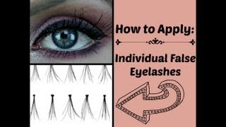 How to Apply Individual False Eyelashes easy and quick Makeup Tutorial [upl. by Au792]