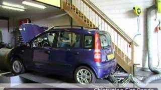 Chiptuning Fiat Panda 1300 Jtd 70pk Testbank Bullpower [upl. by Nilla438]