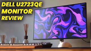 dell u2723qe monitor review 2024 Dell U2723QE Monitor with Builtin Hub [upl. by Tanberg]