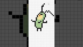 Plankton Pixel Art using Microsoft Excel plankton spongebob nikelodeon [upl. by Michi954]