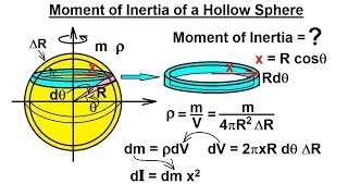 Physics 12 Moment of Inertia 3 of 7 Moment of Inertia of a Hollow Sphere [upl. by Jessalyn]